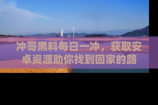 冲哥黑料每日一冲，获取安卓资源助你找到回家的路
