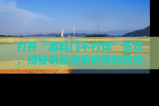 打开“黑料门不打烊”首页，揭秘明星背后的黑料和纷争真相！