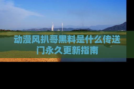 动漫风扒哥黑料是什么传送门永久更新指南