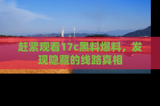 赶紧观看17c黑料爆料，发现隐藏的线路真相