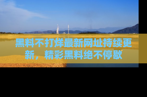 黑料不打烊最新网址持续更新，精彩黑料绝不停歇