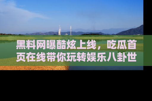 黑料网曝酷炫上线，吃瓜首页在线带你玩转娱乐八卦世界