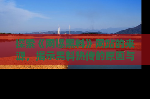 探索《网曝黑料》网站的来源，揭示黑料热传的原因与影响