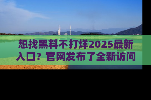 想找黑料不打烊2025最新入口？官网发布了全新访问指南！