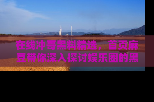在线冲哥黑料精选,首页麻豆带你深入探讨娱乐圈的黑暗面